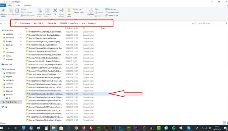 windows10 kilit ekrani spot isigi fotograflarini bulma