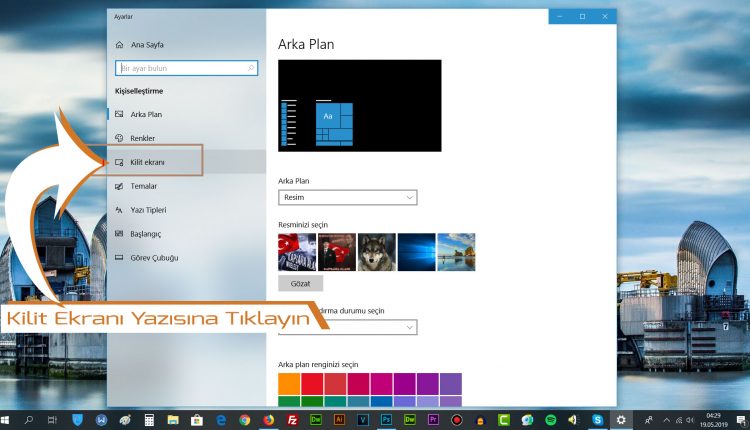 windows10 spot isigini aktif etme
